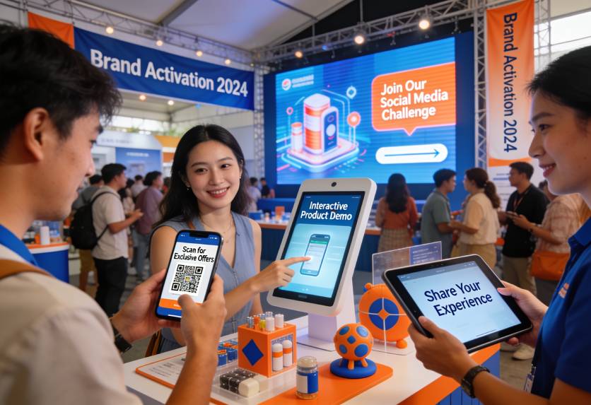 Event agency in Singapore combining physical and digital engagement for a brand campaign