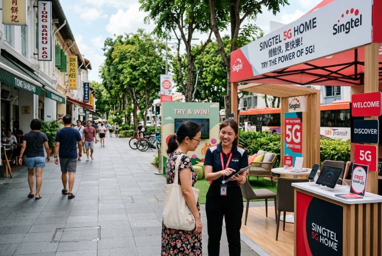 Roadshow agency in Singapore creating a roadshow worth stopping for