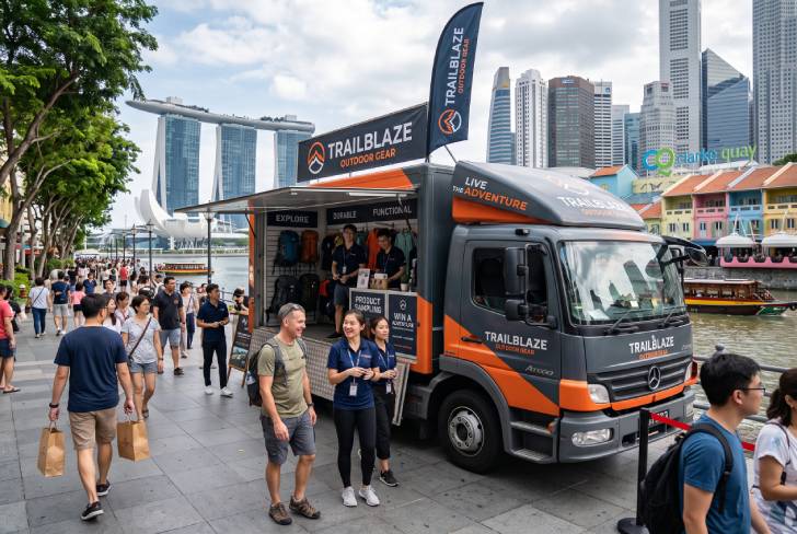 Event truck in Singapore used for mobile brand campaign