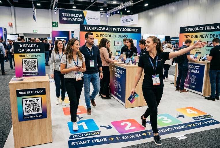 Event agency in Singapore guiding customers through a live event campaign