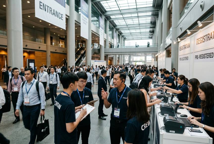 Event agency in Singapore managing event manpower and staff coordination during a live campaign